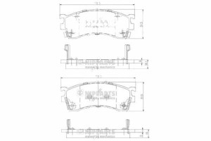 Klocki Hamulcowe Mazda 323 F Vi (bj) 1.6 Nipparts