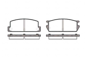 Klocki Hamulcowe Isuzu Piazza 85-89 Mazda Rx-7 80-