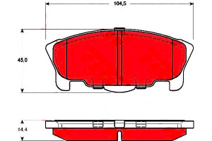Klocki Hamulcowe Daihatsu Move 0.8 01.97-11.99 Trw