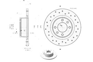 Tarcze Hamulcowe Nawiercane Citroen C5 I C5 Ii 1.6
