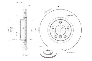 Tarcze Hamulcowe 2szt. Bmw 3 (e36) 3.0 11.92-07.95