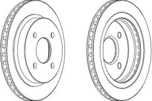 Tarcze Hamulcowe 2szt Ford Cougar Mondeo I Mondeo