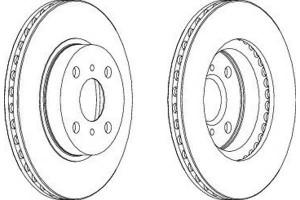Tarcze Hamulcowe 2szt Toyota Corolla 1.3-2.0d 05.9
