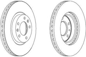 Tarcze Hamulcowe 2szt Peugeot 407 508 508 I 607 1.