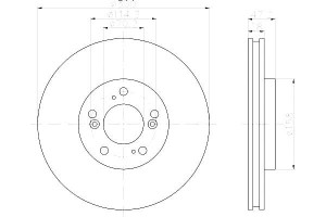Tarcze Hamulcowe Hella Pagid 45251s1a405 45251s1ae