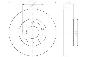 Tarcze Hamulcowe Mintex 1612435380 4249a6 16124354