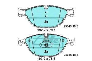 Klocki Hamulcowe Bmw Przód 5 6 7 2,0-3,0 08-17 Cer