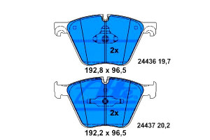 Klocki Hamulcowe Bmw Przód 5 7 X5 X6 3,0-6,0 09- A