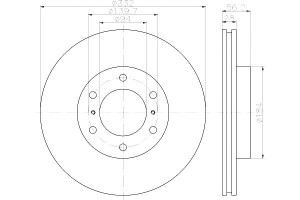 Tarcze Hamulcowe Mintex 4615a038 Dsk2668 6005536 2
