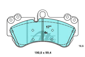 Klocki Hamulcowe Ceramiczne Porsche Cayenne Vw Tou