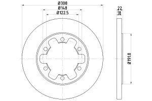 Tarcze Hamulcowe Mintex 1815600 Bk312a315bd Adc126