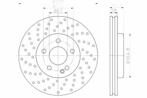 Tarcze Hamulcowe 2szt Mercedes Przód W246 W176 A B