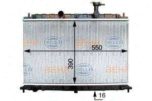 Chłodnica Kia Rio 1,4 16v 05- Behr Hella