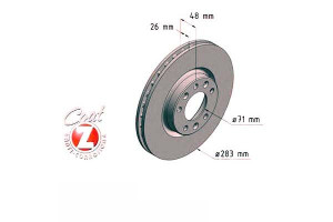 Tarcze Hamulcowe 2szt Citroen C4 Grand Picasso 13-