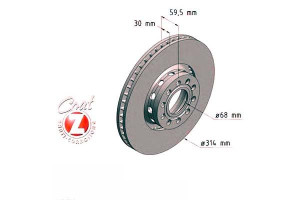 Tarcze Hamulcowe 2szt Audi A8 94-98 Zimmermann