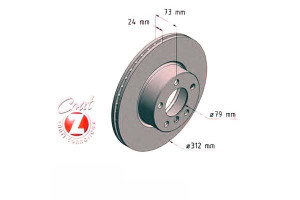 Tarcze Hamulcowe 2szt Bmw 3 F30 11- Przód Zimmerma