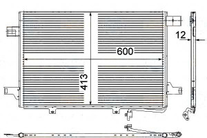 Skraplacz Behr Hella 8308670 A000 18300370 A00