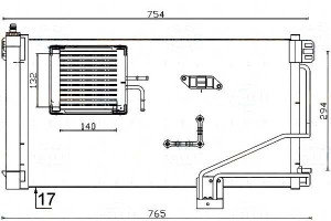 Skraplacz Klimatyzacji Mercedes W203 C209 S203 Cdi