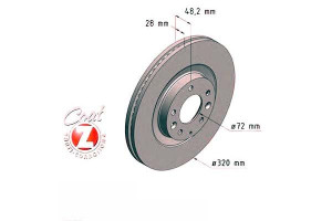 Tarcze Hamulcowe 2szt Mazda Cx-7 07- Przód Zimmerm