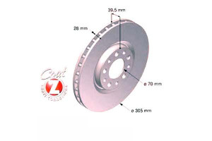 Tarcze Hamulcowe 2szt Alfa Romeo 159 05- Wen Zimme