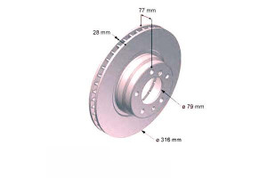 Tarcze Hamulcowe 2szt Bmw 7 E38 94-01 Zimmermann