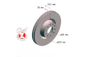 Tarcze Hamulcowe 2szt Audi A8 98-04 Przód Zimmerma