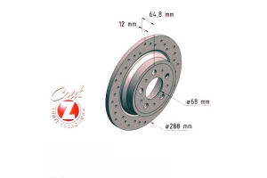 Tarcze Hamulcowe 2szt Volvo S60 00-09 Tył Zimmerma
