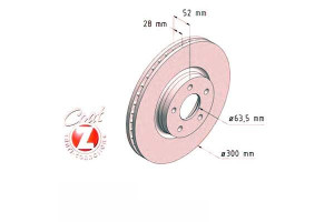 Tarcze Hamulcowe 2szt Ford Mondeo 07- Przód Zimmer