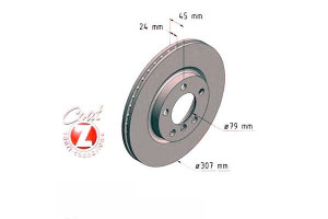 Tarcze Hamulcowe 2szt Mini Countryman 10- Zimmerma