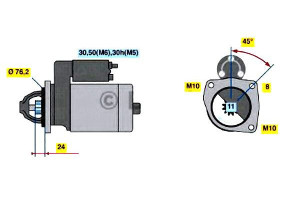 Rozrusznik Bmw E39 E46 98-03 Bosch