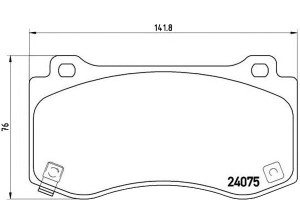 Klocki Hamulcowe Chrysler 300c Srt8 05- Przód Brem