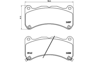 Klocki Hamulcowe Lexus Is Ii 07-13 Przód Brembo