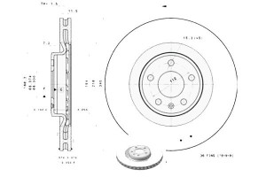 Tarcze Hamulcowe 2szt. Audi A4 A5 Q5 2.0-4.2 06.07