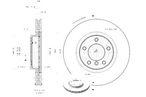 Tarcze Hamulcowe 2szt. Bmw 3 (e36) 3.0 11.92-07.95