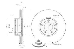Tarcze Hamulcowe 2szt. Bmw 5 (e39) 7 (e32) 7 (e38)