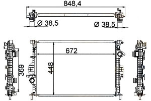 Chłodnica Silnika Hella 1377541 1493771 1493774 6g