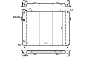 Chłodnica Silnika Jeep Grand Cherokee I 4.0 09.91-