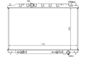 Chłodnica Silnika Nissan Murano I 3.5 08.03-09.08