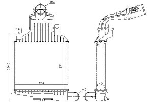 Intercooler Opel Nissens