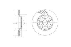 Tarcze Hamulcowe 2szt. Audi A4 A5 Q5 2.0-4.2 06.07