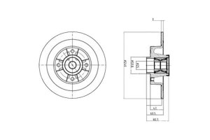 Tarcze Hamulcowe 2szt. Dacia Sandero Ii Nissan Not