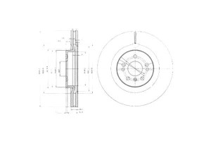 Tarcze Hamulcowe 2szt. Mercedes Gl (x164) M (w164)