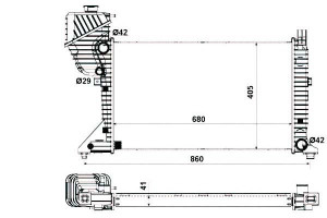 Chłodnica Mercedes Sprinter Cdi 00-06 Nrf