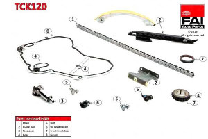 Zestaw Łańcucha Rozrządu Alfa Fiat 1,9jts 2,2jts U