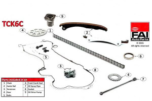 Zestaw Łańcucha Rozrządu Fiat 1,3 Jtd Fai Autopart