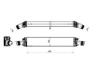 Intercooler Vw A4 A5 2,7-3,0td Nrf