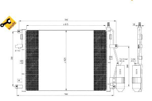 Skraplacz Klimatyzacji Volvo Xc90 02- Nrf