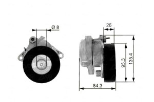 Napinacz Paska Wielorowkowego Mercedes C (cl203) C