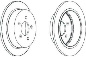 Tarcze Hamulcowe 2szt Jeep Grand Cherokee I 2.5d-5
