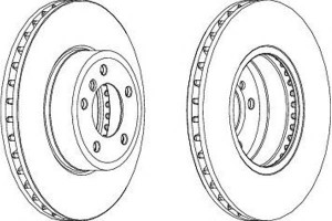 Tarcze Hamulcowe 2szt. Bmw 5 (e60) 5 (e61) 6 (e63)